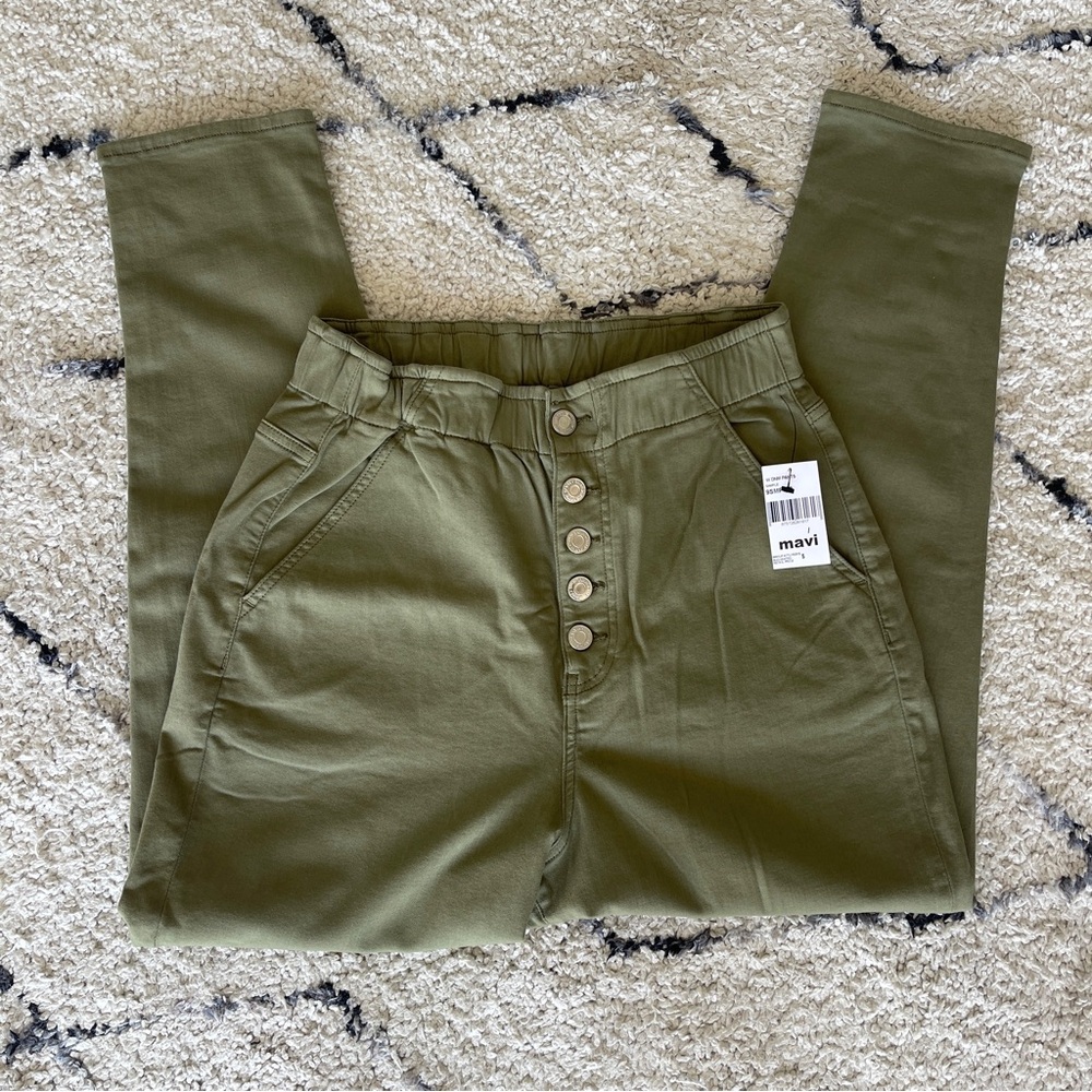 NWT Mavi Olive Green High Waist Jeans - Size 27